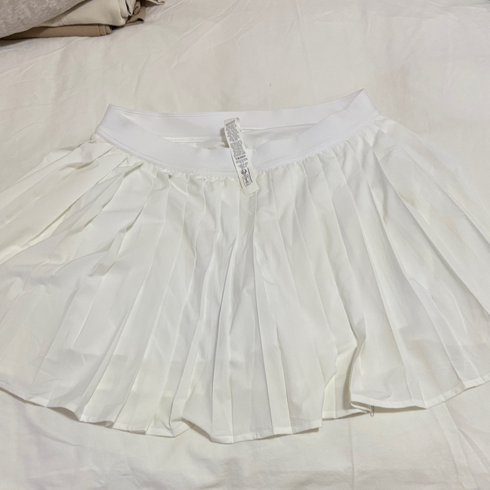 White Pleated Women's Skirt